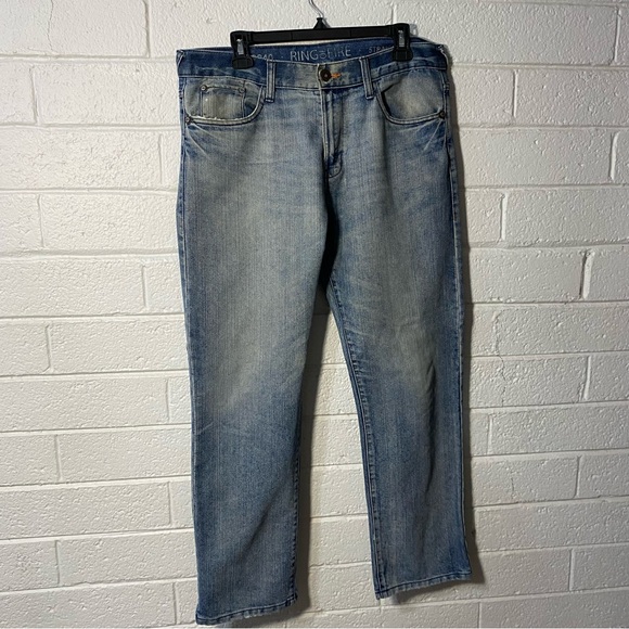 Men’s 34x30 Ring of Fire Distressed Jeans Destroyed Holey Zipper Pocket Faded - Picture 4 of 13